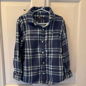 Vineyard Vines Kids Blue Plaid Shirt